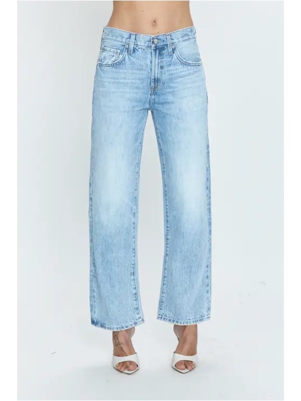 NWOT - Pistola Lexi Mid Rise Bowed Jean in Enchanted Vintage - Size 26 - Picture 2 of 8